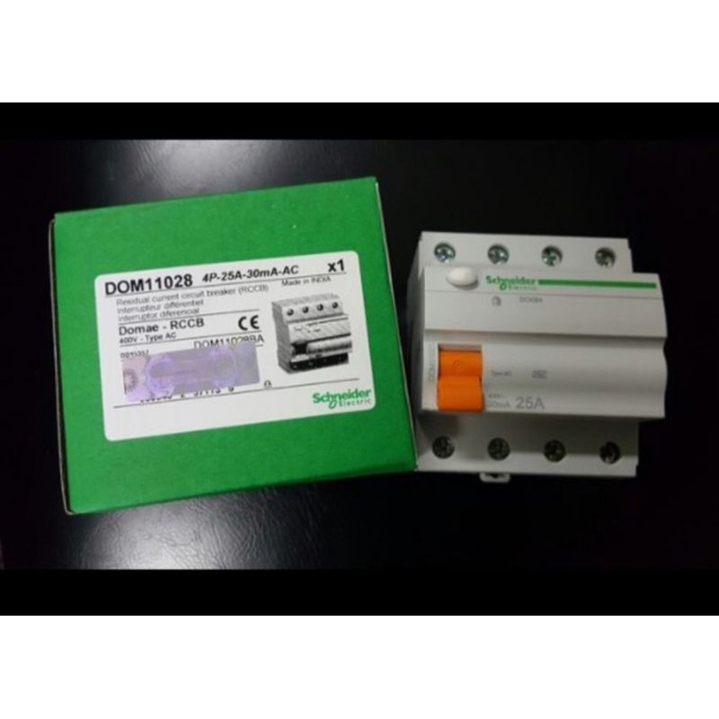 elcb schneider 4pole 4 pole 25a 25 a 30ma 30 ma elcb