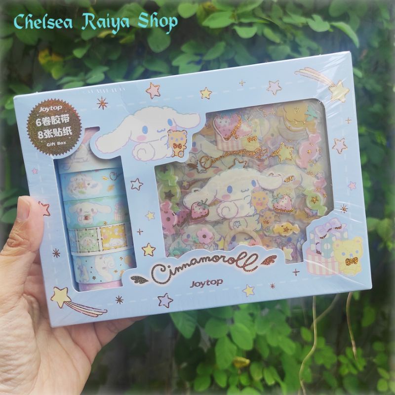 

Washi Paper Tape Selotip Kertas Stiker Joytop x Sanrio Cinnamoroll 6+8pcs Cinamorol Cinamoroll Cinnamonroll Kawaii Original