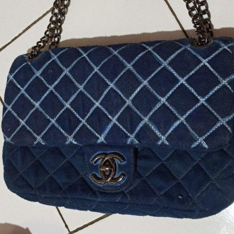 tas chanel denim preloved