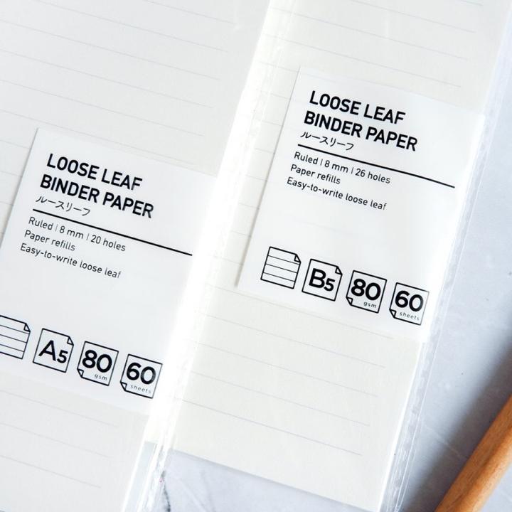 

✅Dijamin Aman❤ Loose Leaf Binder Paper / Isi Binder B5 A5 / Panmomo Loose Leaf produck terbaik