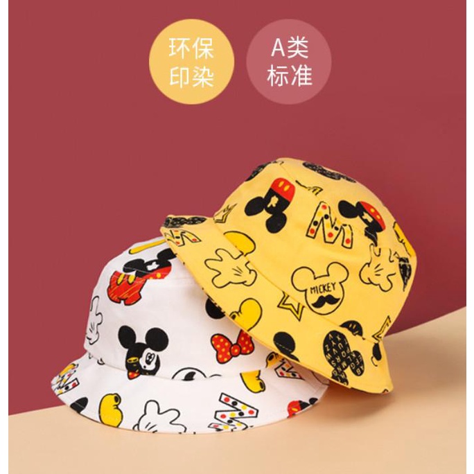 Topi Bayi / Topi Anak / Topi Bucket Anak / Topi Bucket Bayi Mickey