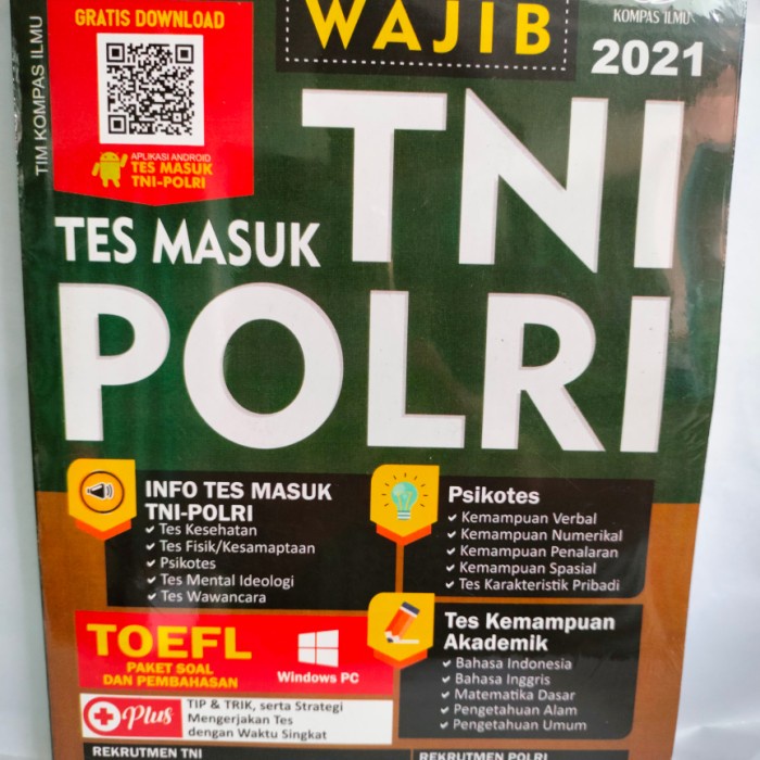 

✨COD✨ Buku PANDUAN WAJIB TES MASUK TNI POLRI