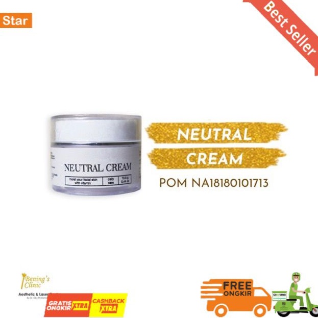 Neutral Cream Bening Skincare Cream Anti Iritasi dan Anti Merah Benings Clinic