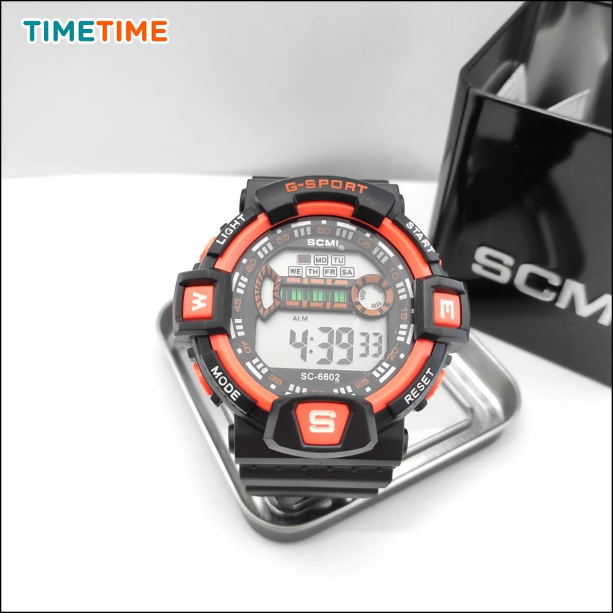 Jam Tangan Sport Digital Unisex Pria Wanita BEST SELLER Free Baterai dan Kotak Jam Metal 6602