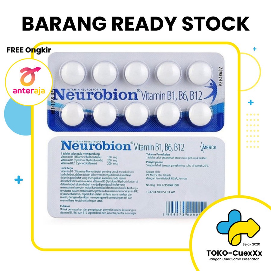 Neurobion tablet Putih 1strip isi10 tablet