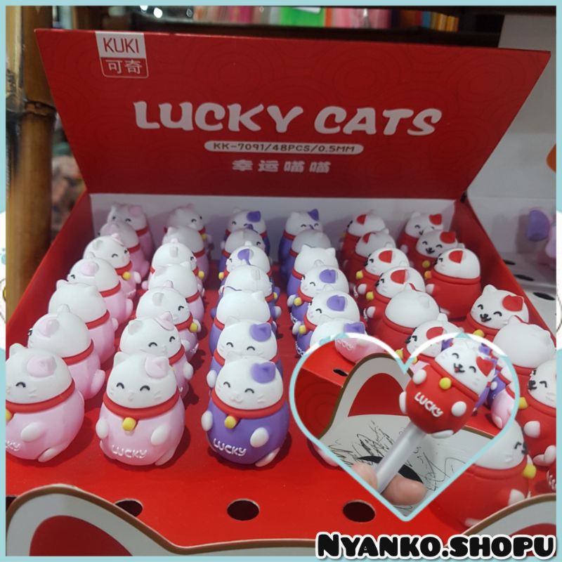 

Pulpen Bolpoin Kawaii Kucing Keberuntungan Maneki Neko