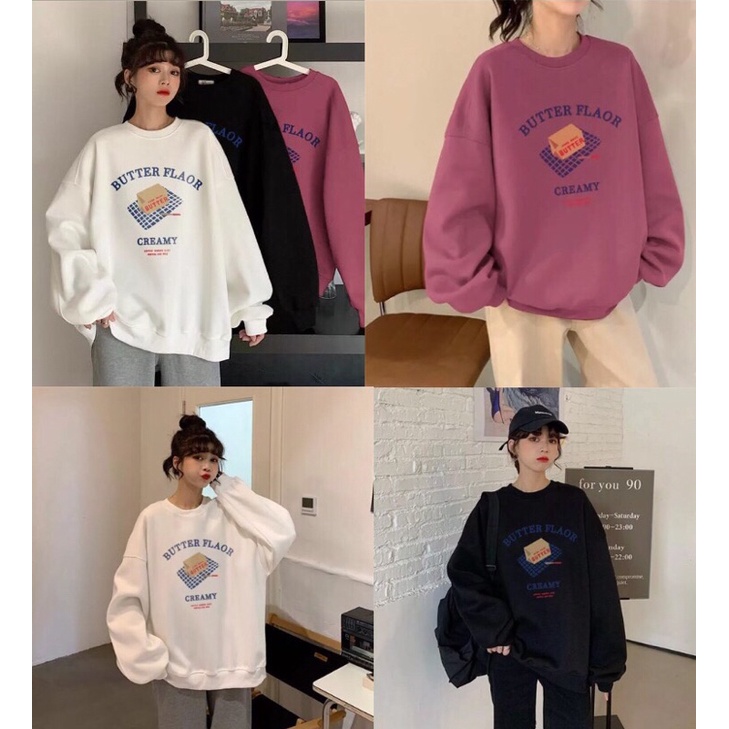 CREWNEK WANITA OVERSIZE ~ SWEATER WANITA TERBARU PREMIUM ~ SWEATER WANITA KOREA OVERSIZE OBLONG