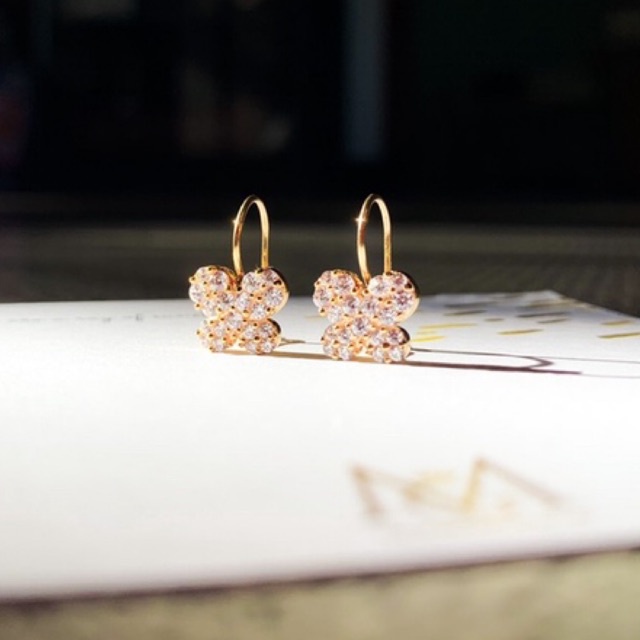 anting korea kupu emas asli kadar 8k 375