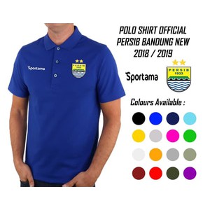 POLO SHIRT PERSIB BANDUNG BOBOTOH 2018/2019 GRADE ORI