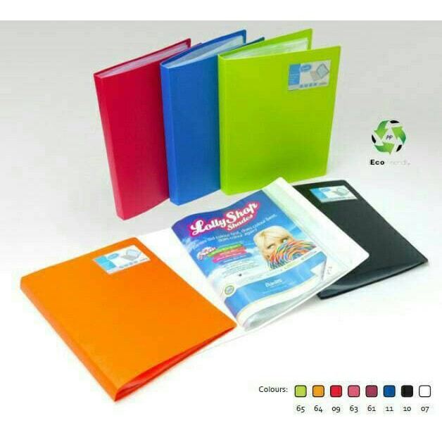 

Clear holder/display book Folio 10 pocket Bantex
