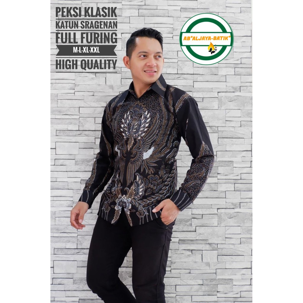 PEKSI KLASIK kemeja batik pria lengan panjang terbaru modern ORIGINAL BY AL JAYA