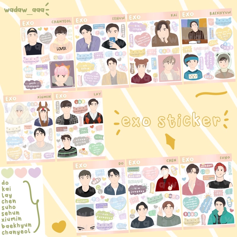 

Stiker EKSO Fanart Fanmade KPOP murah pc