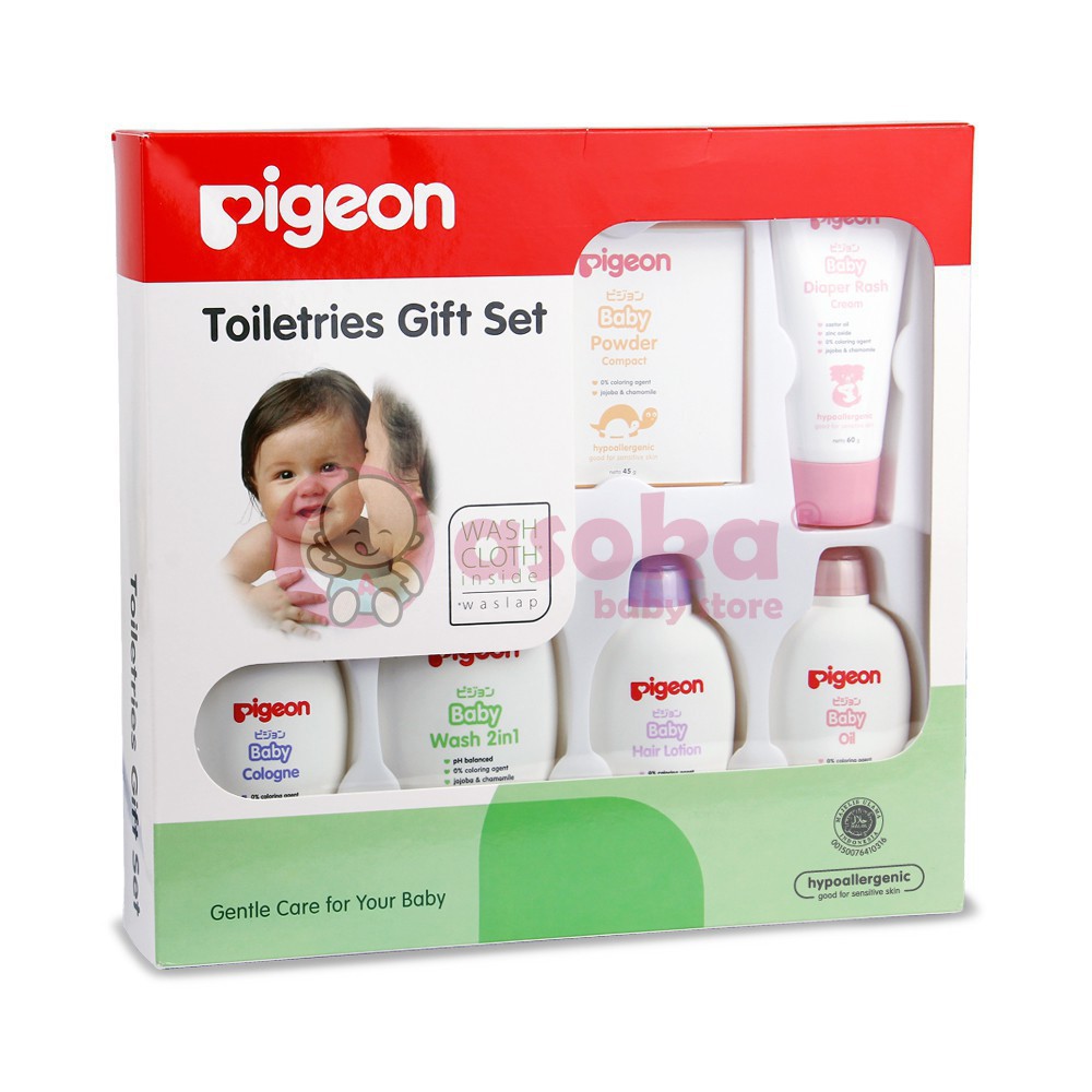 Pigeon Toiletries Gift Set Paket Perlengkapan Mandi Bayi ASOKA