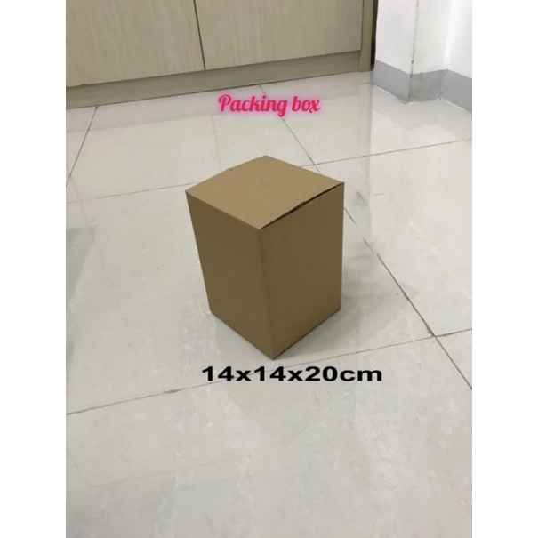 

karton/kardus uk.14x14x20cm bahan diecut.cocok untuk packing aksesoris dll..