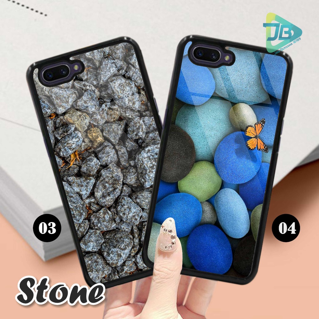 HARDCASE 2D GLOSSY STONE OPPO VIVO XIAOMI SAMSUNG REALME IPHONE ALL TYPE JB4699