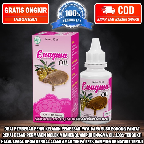 OBAT PEMBESAR PENIS PAYUDARA BOKONG MONTOK CEPAT PERMANEN MOLEK MBAHENOL AMPUH ENAGMA OIL DE NATURE 