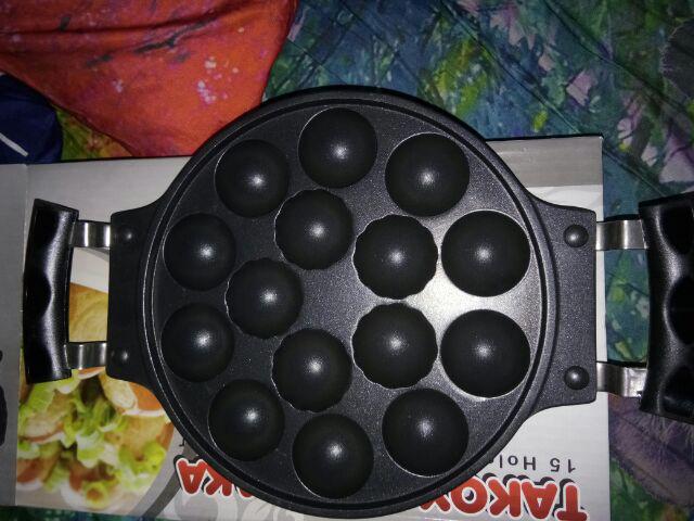 Cetakan Kue Takoyaki 15 Lubang Teflon Berkualitas Awet Tahan Lama