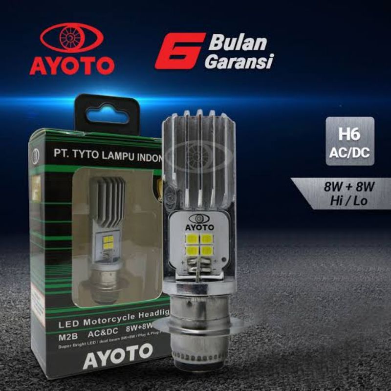 Lampu Ayoto Led M2B 8led Depan H6