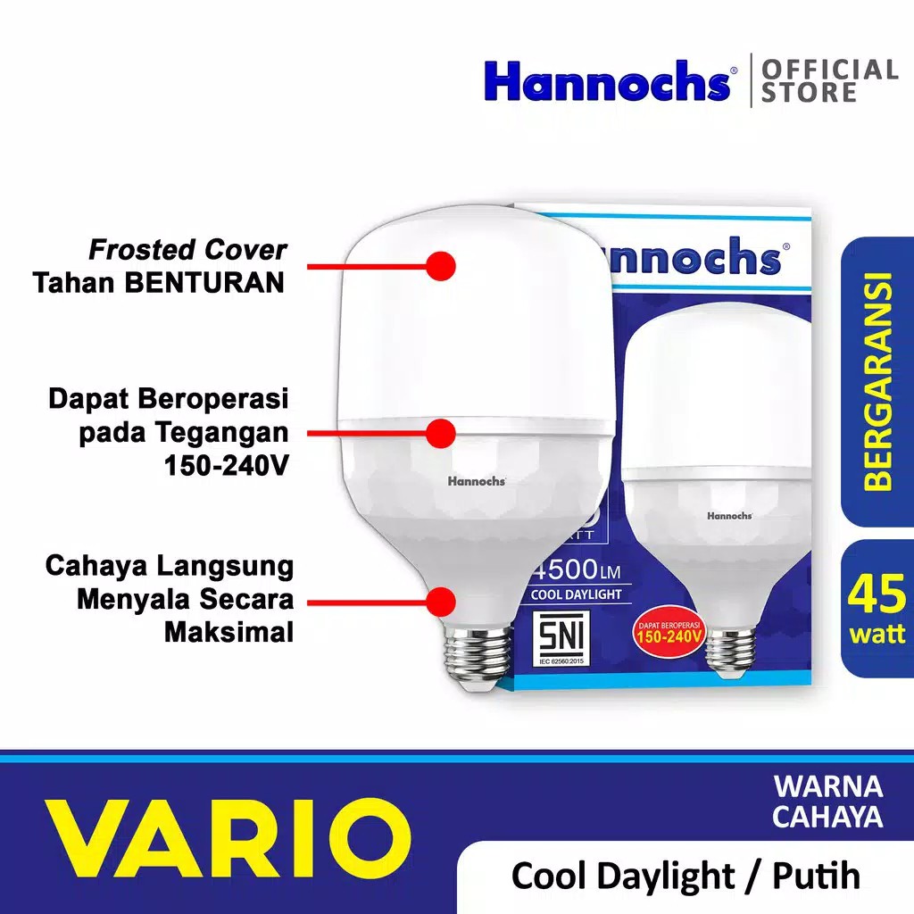 Hannochs Lampu LED Vario 45 Watt Cahaya Putih