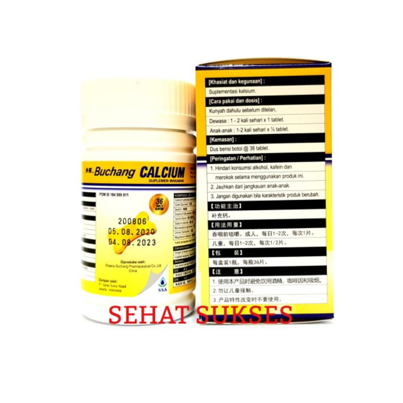 Buchang Calcium - Obat Vitamin dan  Suplemen Penguat Tulang