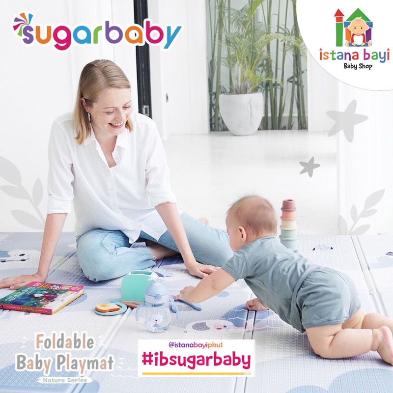 Sugarbaby Foldable Baby Playmat - Sugar Baby karpet main anak FREE TAS