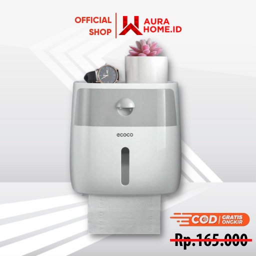 Kotak Tisu Tissue Toilet Paper Box Double Layer Dispenser / Kotak Wadah Box Tempat Penyimpanan Tisu 