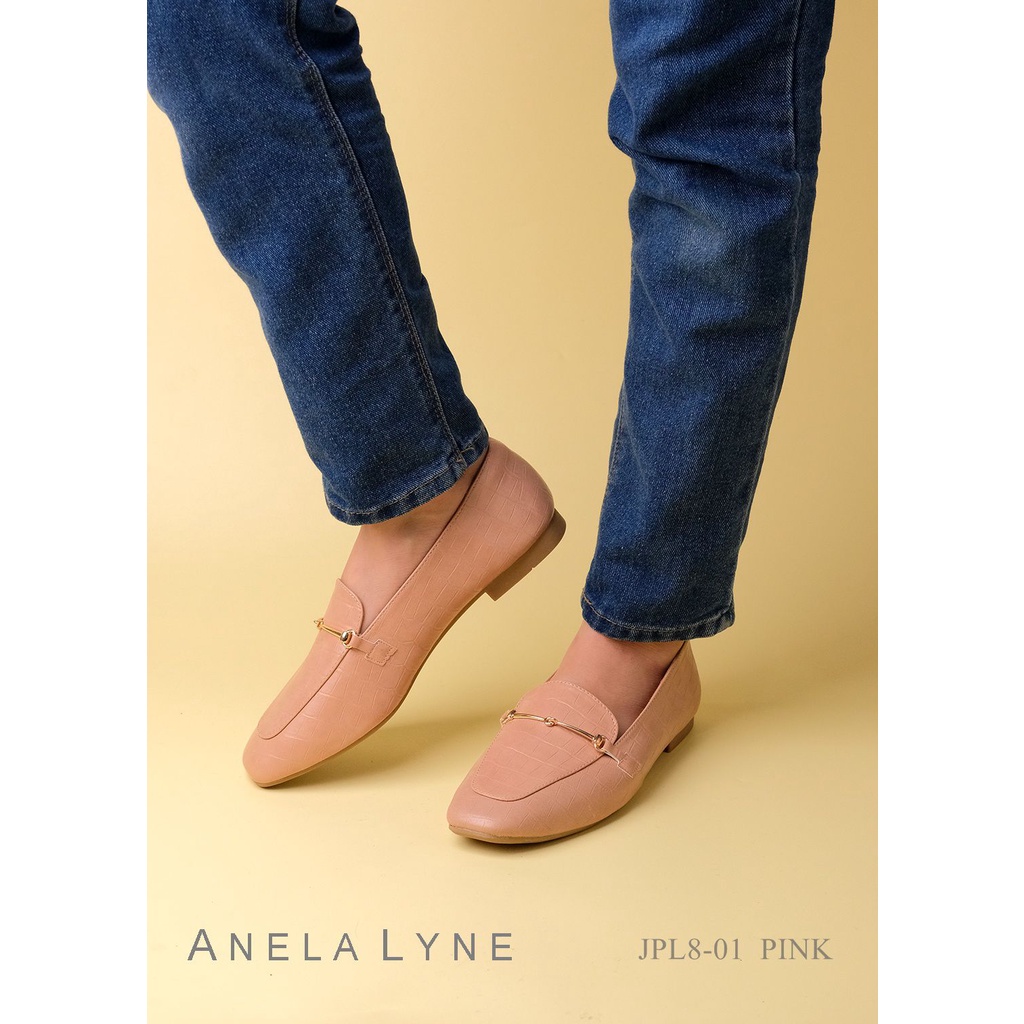 ANELA LYNE SEPATU LOAFERS LEATHER BEDELIA PL8-01 ORIGINAL