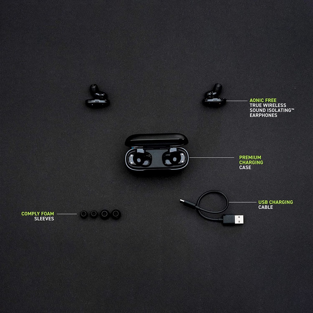 Shure AONIC Free True Wireless TWS Sound Isolating Earphones Earbuds