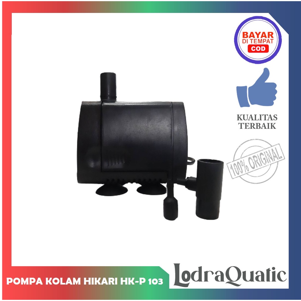 PROMO MURAH HIKARI HK-P 103 POMPA KOLAM IKAN HIKARI HK-P 103 NAIK 1,7 METER POMPA 2000 LITER PER JAM POMPA AIR HIDROPONIK POMPA KOLAM KECIL POMPA AQUARIUM BESAR FILTER AQUARIUM FILTER KOLAM IKAN KOI FILTER POMPA AIR LAUT MARINE