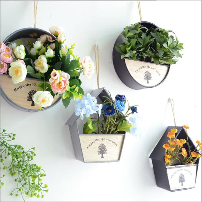 Pot Bunga Gantung Dinding Kreatif untuk Dekorasi