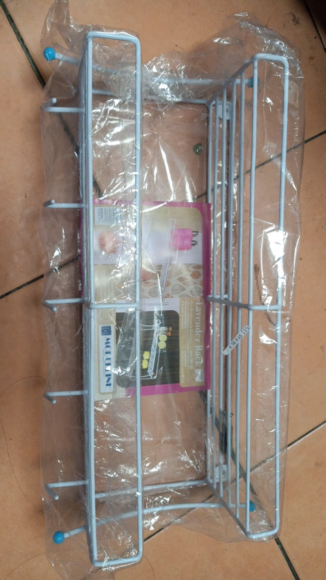 Lavender Rack Modeline / Rak Bumbu Tempel / Rak Gantung Bumbu / Rak Coating Tebal