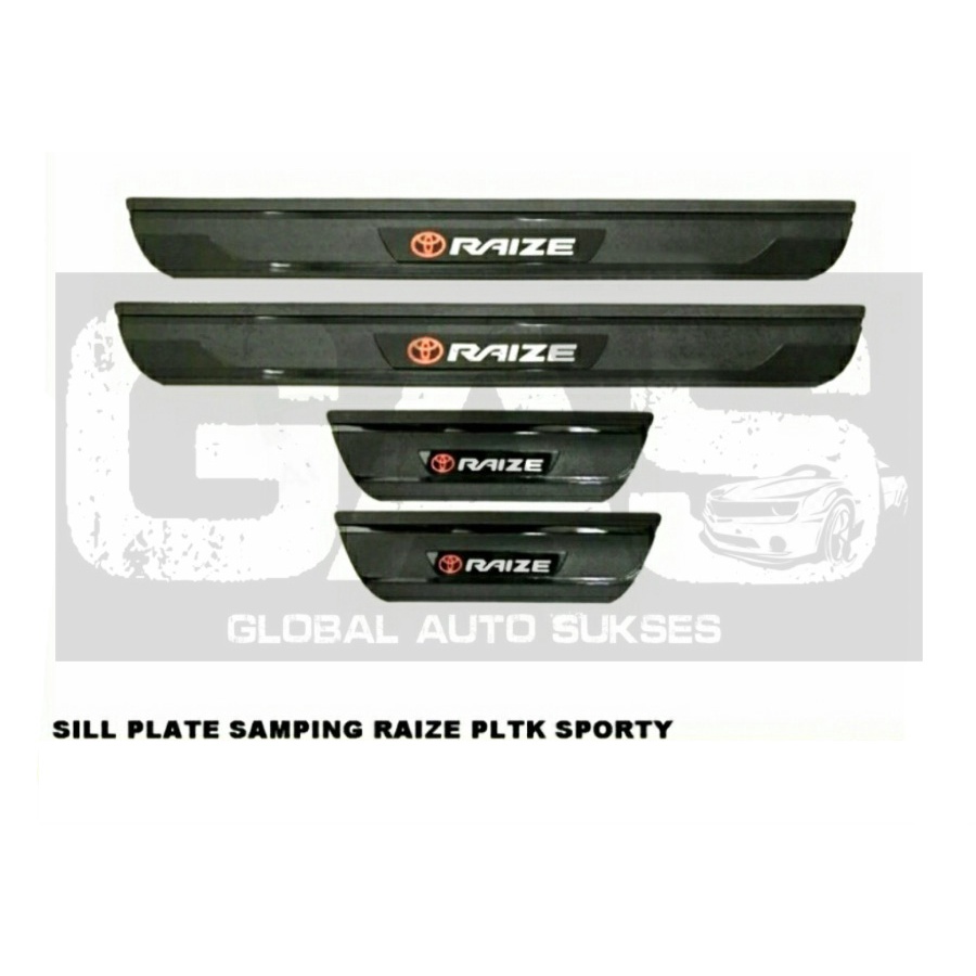 Jual Silplate Sil Plate Sill Plate Samping Sporty Toyota Raize Sillplate Raize Shopee Indonesia