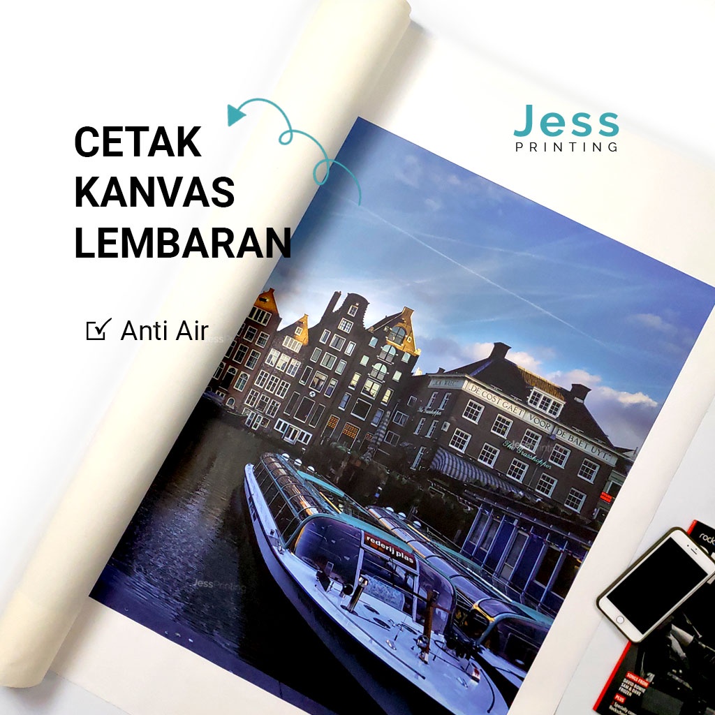 Cetak Foto Kanvas Lembaran Tanpa Frame (Frameless) Tersedia 17 Ukuran