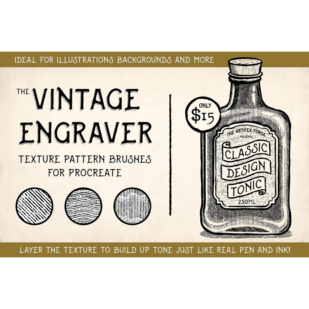 Procreate Brush - Vintage Engraver for Procreate