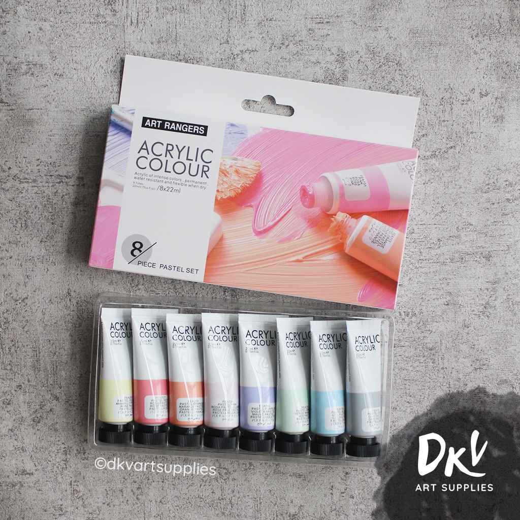 Jual Art Ranger Rangers Pastel Metallic Acrylic Paint Cat Akrilik Set X Ml Shopee Indonesia