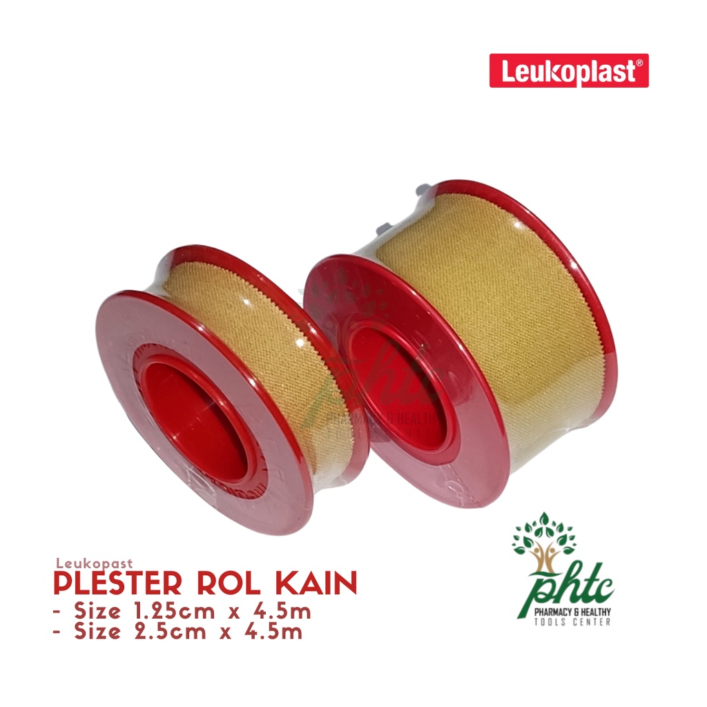 LEUKOPLAST Plester Coklat 1,25cm X 4,5m l Plaster Roll Kain Coklat Leukoplas 1,25cm x 4.5m