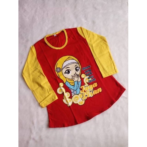 Kaos Anak Muslimah Tangan Panjang 1 sampai 8 tahun-8