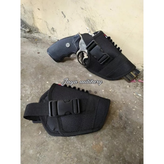 Sarung Pistol Pinggang/Tempat Airsoft Pistol/ Airsofgun/ Holster Universal/ Sarung Senjata Pistol