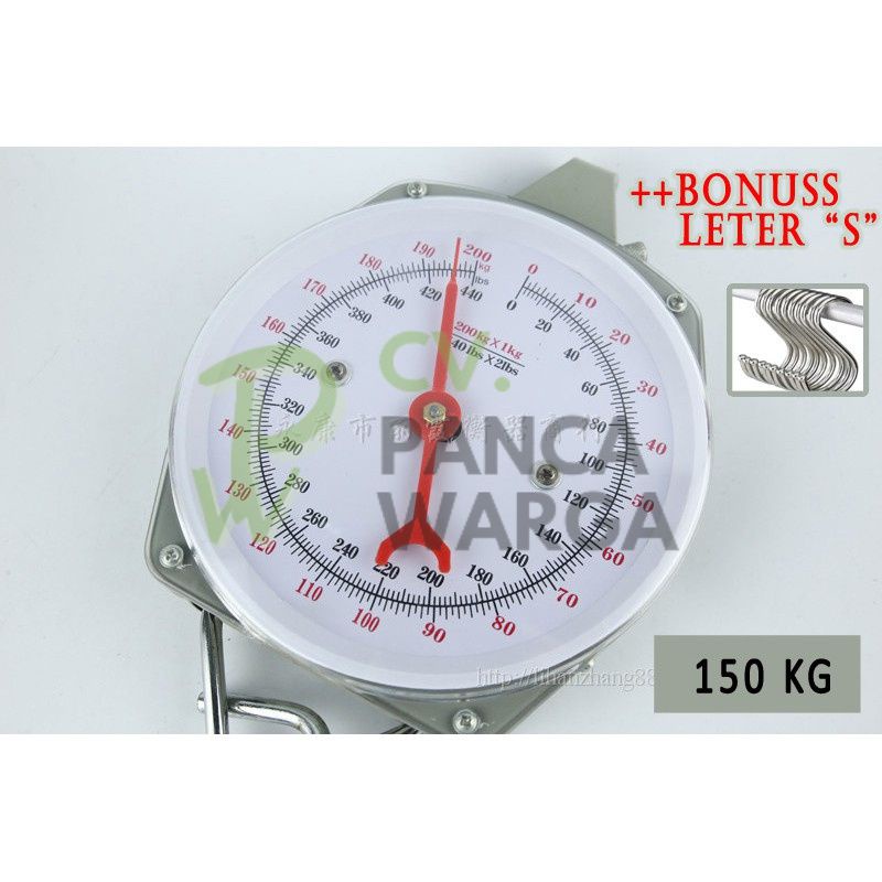 Timbangan Gantung Besi Jarum 150Kg