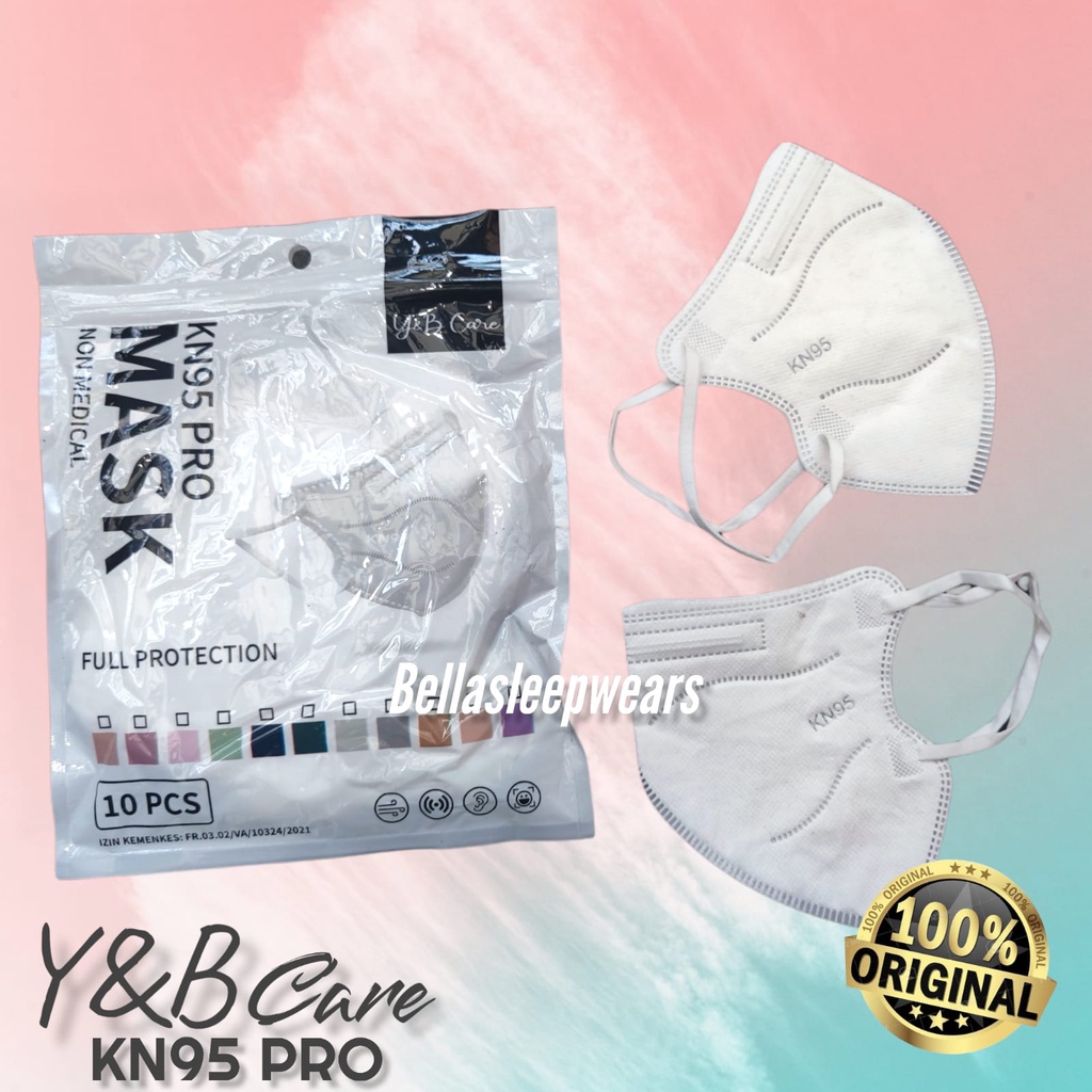 KN95 PRO Y&amp;B CARE 5PLY PACK ISI 10 - MASKER KN95 PRO / PRO HYBRID NEW YB CARE KOREA KEMENKES RI