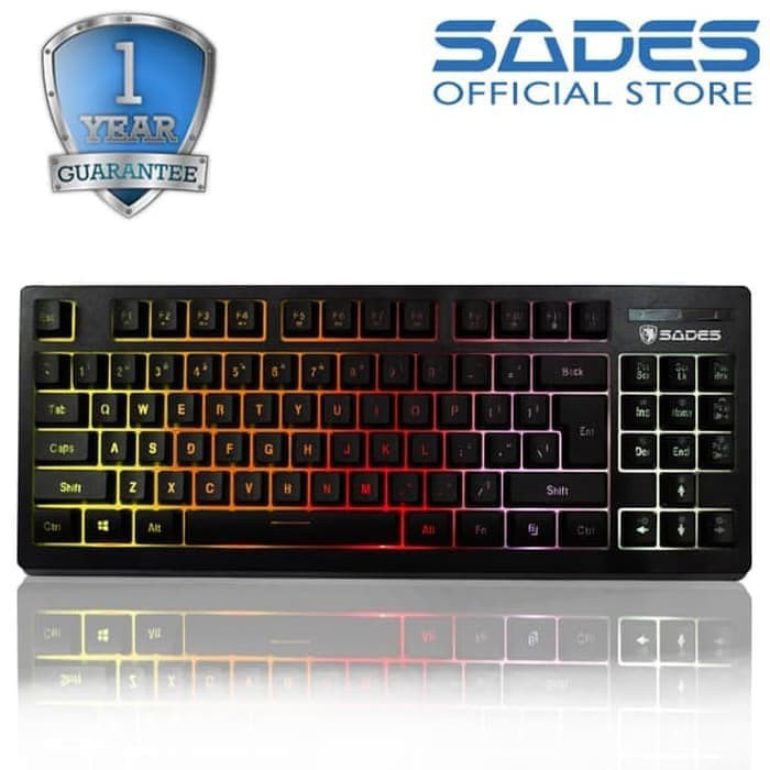 KEYBOARD GAMING SADES SABRE TKL MMEBRANE KEYBOARD RGB TERLARIS