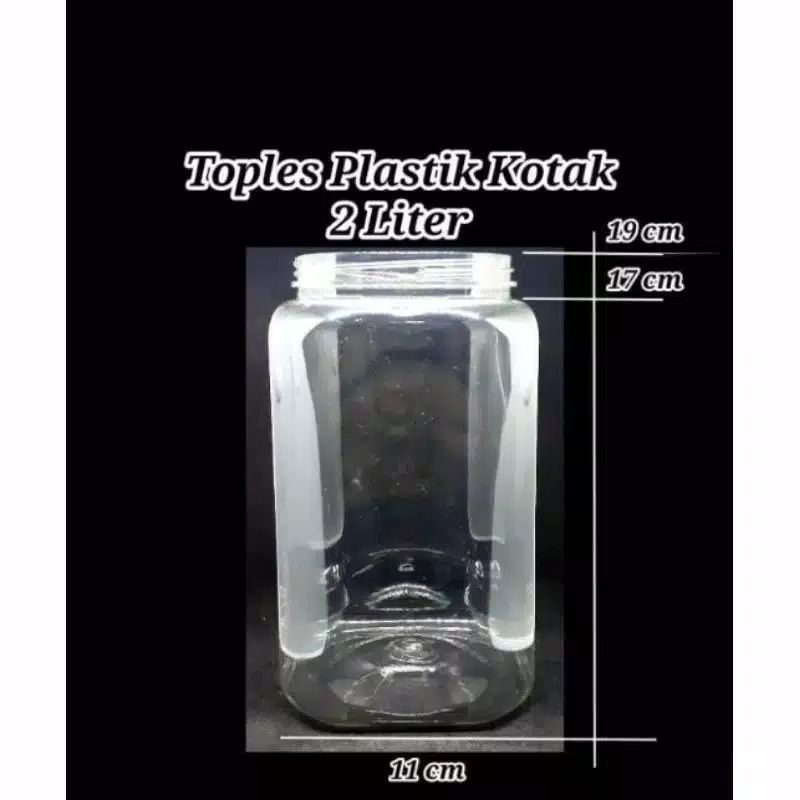 toples cupang 2 liter tanpa tutup