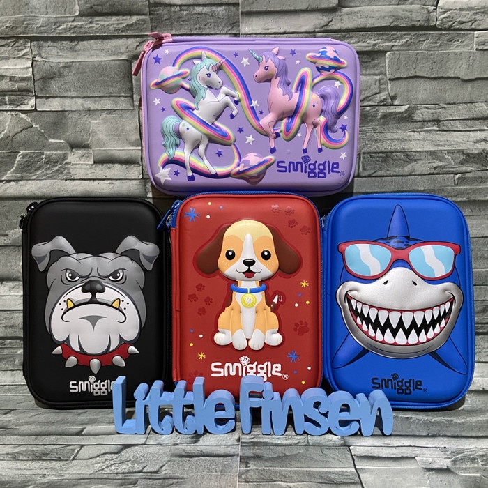 

Smiggle pencil case/pencil case 3 d - Bulldog promo