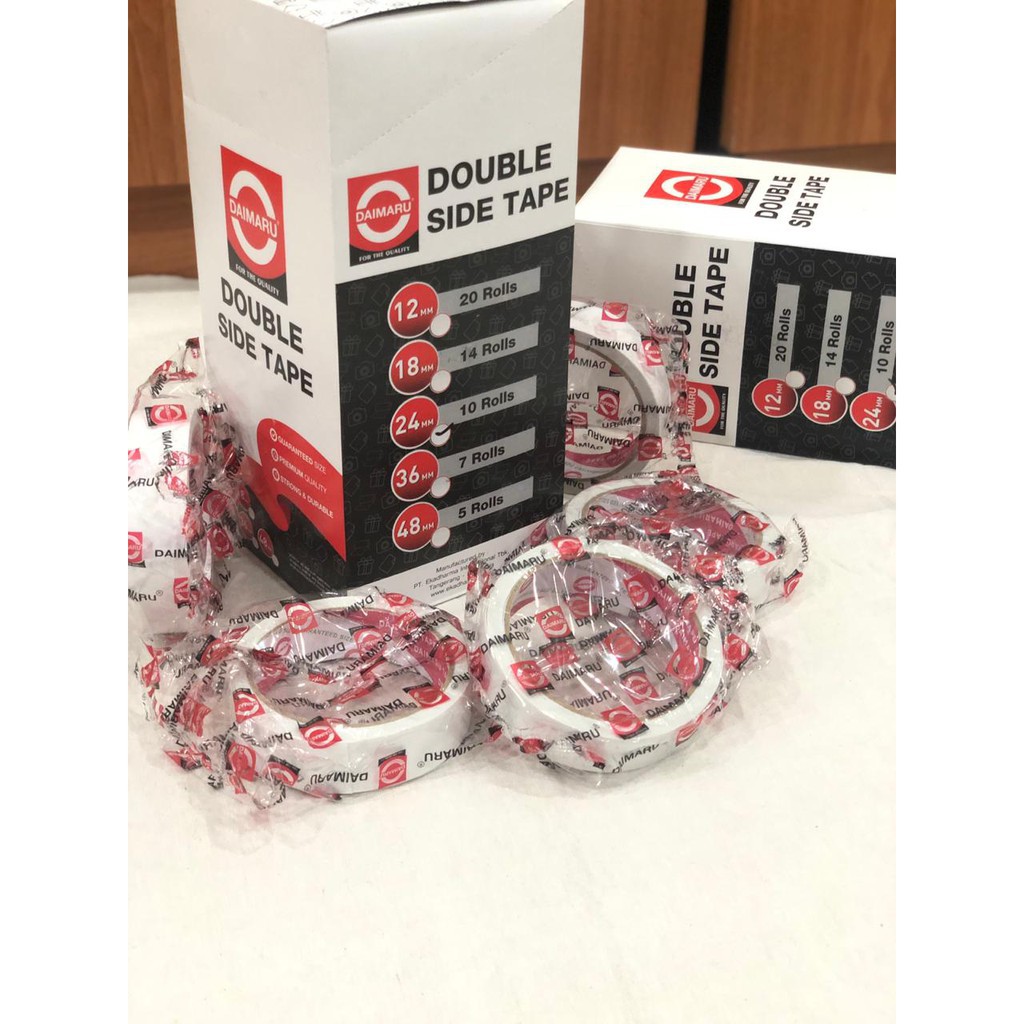 

Double Tape Daimaur 1 inch/24mm / Lakban Bolak-Bali