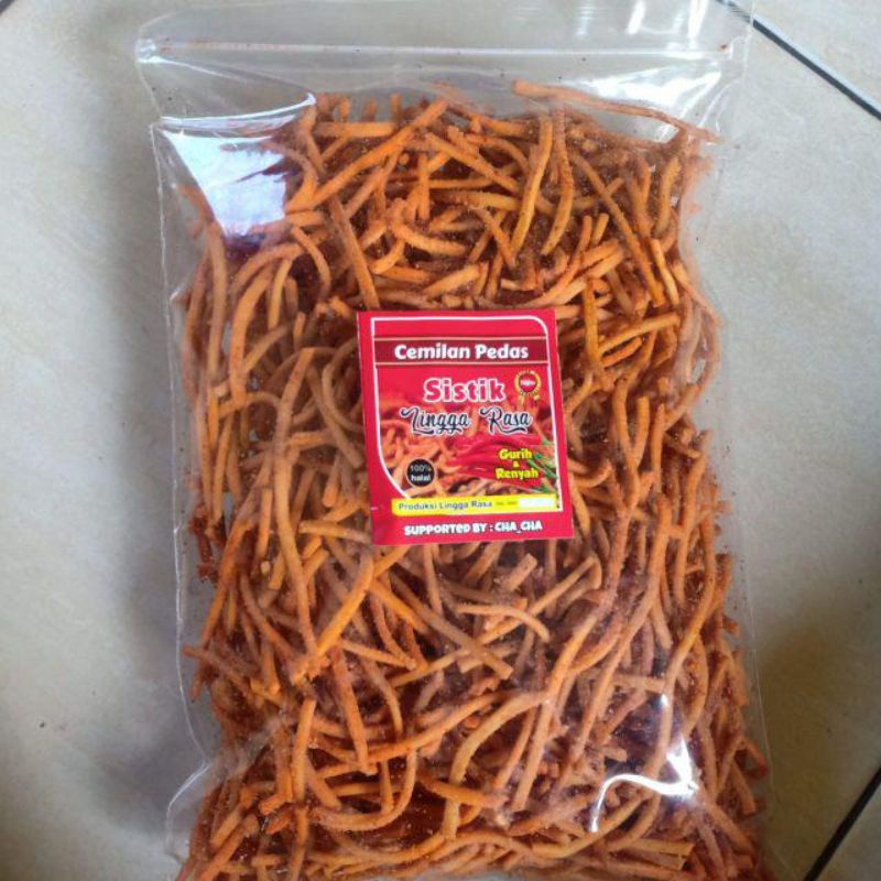 

sistik lingga rasa varian pedas 500gram