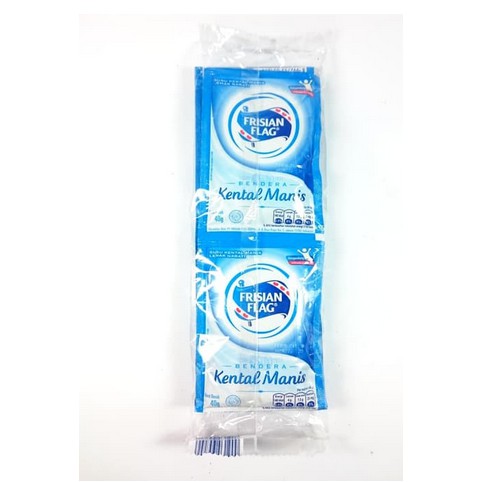 Frisian Flag Rasa Coklat Susu Bendera Susu Kental Manis Sachet Isi 6 Sachet