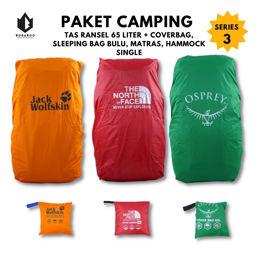 Paket Hemat - Paket Alat Camping Carier series3 - Paket Naik Gunung