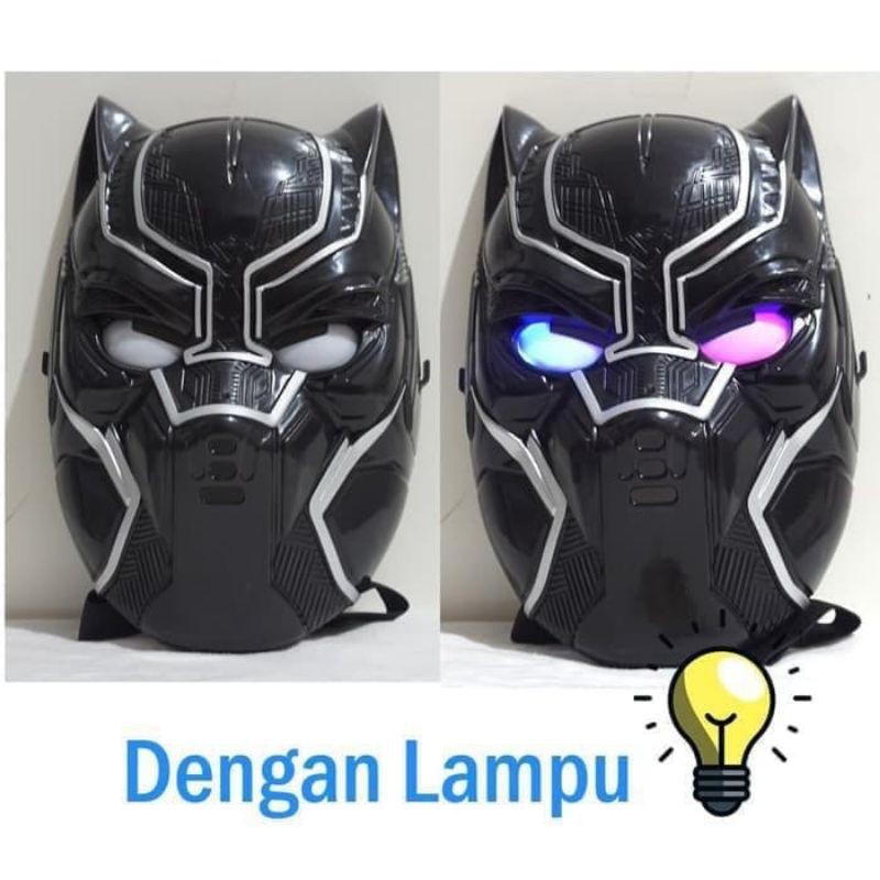 TOPENG LED BLACK PANTHER ANAK TERBARU TERLARIS