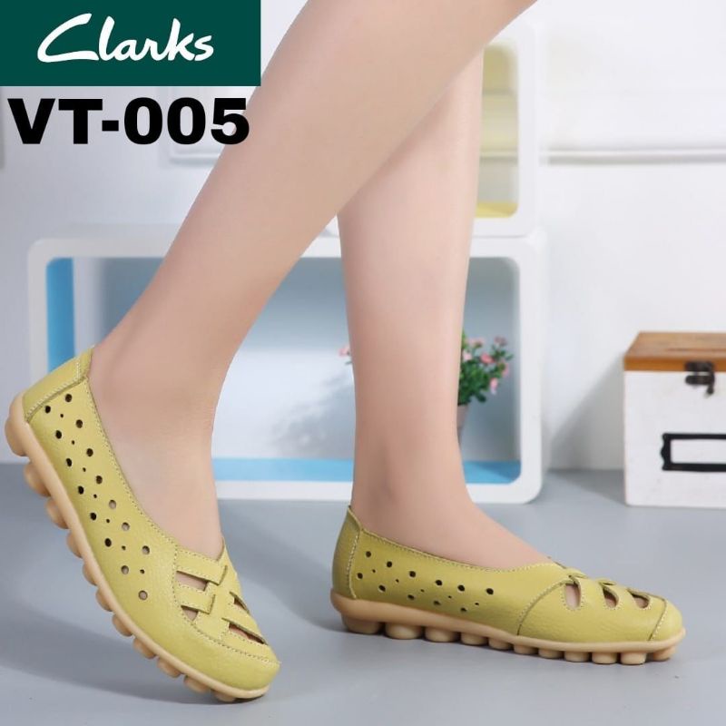 Clark/sepatu branded/sepatu kulit/sepatu wanita/sepatu flat