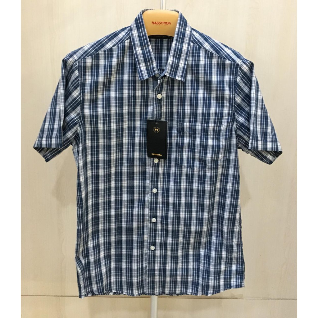 KEMEJA KOTAK PRIA HASSENDA / BAJU ATASAN HASSENDA MAN